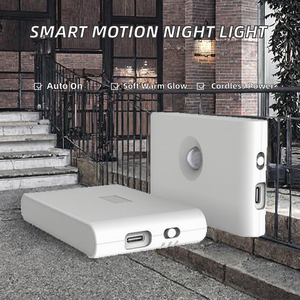 Veilleuse LED à détecteur de mouvement sans fil magnétique 2700K 0.2W, chargement Type-C, ABS 300mAh, design mural Mid-Century, pour chambre à coucher - Product Image 2