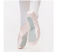 Zapatos de Baile de Satén S6006, Zapatos de Ballet con Punta para Mujer