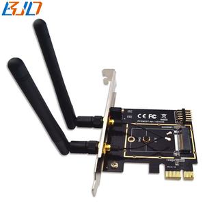 M.2 NGFF clave un + E Mini PCI-E adaptador inalámbrico WiFi Bluetooth tarjeta de red convertidor PCI-Express 1X M2 NGFF - Product Image 4