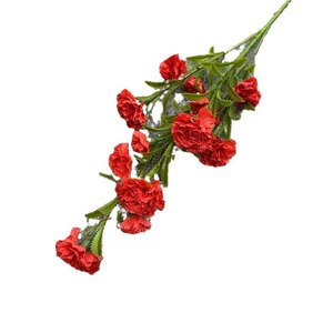Carnations artificielles à tiges longues en soie, fleurs réalistes pour décoration de remise de diplôme, bouquet, accessoires DIY - Product Image 5