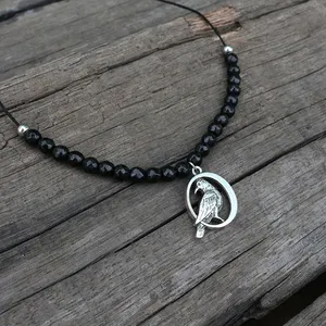 Cute Bird necklace Pendant Ethnic Jewelry, Black Onyx Jewelry, Charming Bird For Girl,, A <strong>Lovely</strong> Bird Jewelry Gift For <strong>You</strong> - Product Image 3