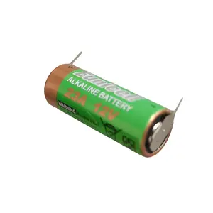 Batería alcalina de alto voltaje 23A 27A, pila alcalina tipo súper de 12v 23a con pastillas de soldadura