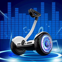 Meilleures ventes, scooter électrique pour enfants avec guidon, hoverboard tout-terrain de 10 pouces, lumière LED, haut-parleur, 36V 2.4AH