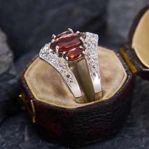 Anello in Argento A166 con Diamante Taglio Marquise Colore G Naturale Gioiello di Fidanzamento per Donna - Product Image 5