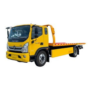 Camion de dépannage à plateau coulissant Foton Ollin 4x2 5 tonnes avec cabine de nuit et moteur Cummins - Product Image 1