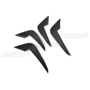 4 pièces Ailerons latéraux de pare-chocs avant en fibre de carbone sèche pour BMW Série 2 F87 M2 2016-2020, kit carrosserie Canard Splitter - Product Image 5