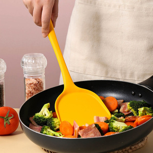 Spatule en silicone antiadhésive de qualité alimentaire, résistante aux hautes températures, ustensile de cuisine pour la friture, le mélange et la cuisson - Product Image 1