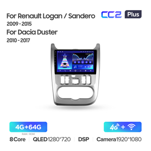 TEYES CC2 PLUS lettore DVD auto per Renault Logan 1 sandero 2009 - 2015 per <span class=keywords><strong>Dacia</strong></span> <span class=keywords><strong>Duster</strong></span> 2010 - <span class=keywords><strong>2017</strong></span> 9 pollici - Product Image 3