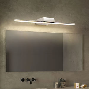 Modern Simple Chrome LED <b>Mirror</b> Wall Lamp Warm <b>Light</b> Waterproof <b>Vanity</b> Lighting for Bathroom Hotel Factory Wholesale Price - Product Image 3