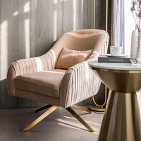 Fauteuil de salon de loisirs moderne de luxe nordique chaise pivotante pour salon canapé meubles Design artisanal utilisation de Villa en plein air