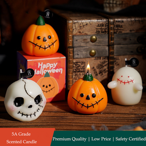 Halloween Thơm Nến Handmade Ma Hình Dạng 100% Tự Nhiên Đậu Nành Thân Thiện Môi Trường Món Quà Sáng Tạo Cho Phục Sinh Diwali Ramadan - Product Image 2