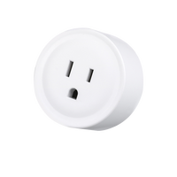 Tuya APP Smart Plug US Mini Wifi Plug avec parafoudre 110-240V Commande vocale Prise intelligente et commutateurs
