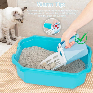 Pala para arena para gatos, pala para filtro para gatos, recolector de basura para inodoro limpio, suministros, accesorio, productos para gatos domésticos, caja de arena - Product Image 5