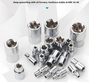 Jeu de clés à douilles OEM de type E, à six pans intérieurs et extérieurs, et à tête en forme de fleur de prunier, pour réparation automobile - Product Image 6