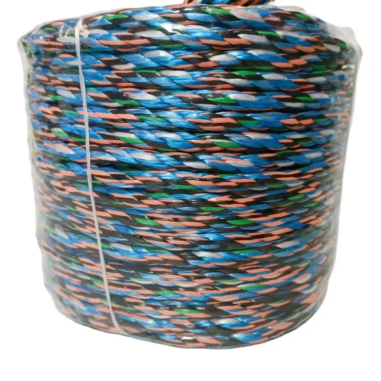 4 strähnen Großhandel Seil aus Pe-Pb-Geteilte-Folien-Stichlinie verwendet bei Verpackung, Bindung Gewächshaus-Seil und Gartenseil usw