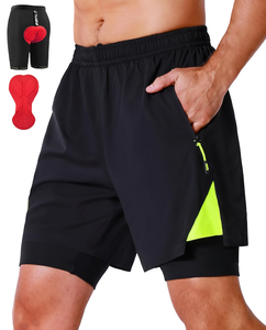 Cuissard de cyclisme pour homme avec absorption des chocs, respirant et taille élastique - Product Image 1