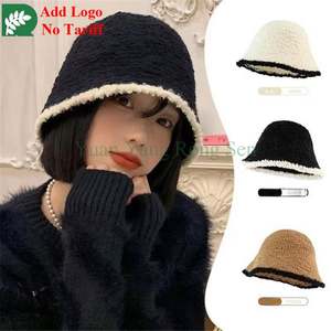 Sombreros de Pescador de Color Puro al por Mayor con Forro de Lana Berber para Mujer - Product Image 2