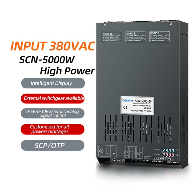 Switching Power Supply AC/DC 0-16v 250a 12V 24V 36V 48V 72V 96V 110V 150V 220V Voltage Current Adjustable Power Supplies