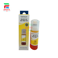 Tinta de Recarga 103 para Impresoras de Inyección de Tinta Epson L1110 L3110 L3111 L3116 L3150 L3151 L3156 L3160 L5190 L1210, Botella de 70 ml