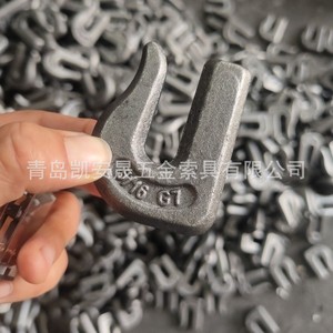 Crochet de grue Kai Ansheng G70 forgé et soudé, demi-crochet 22 mm en acier au carbone, équipement de levage pour l'industrie lourde - Product Image 1