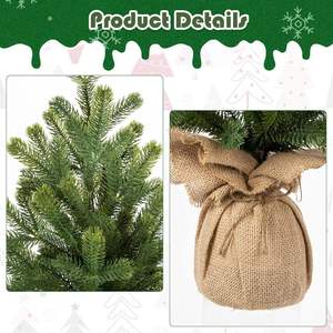 <span class=keywords><strong>Sapin</strong></span> de Noël artificiel, <span class=keywords><strong>petit</strong></span> <span class=keywords><strong>sapin</strong></span> de Noël caramel, table de ferme familiale, rebord de fenêtre, décoration de Noël - Product Image 2