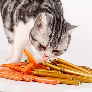 Bocadillos para mascotas de <span class=keywords><strong>salchicha</strong></span> seca de pollo OEM y golosinas de entrenamiento para perros y gatos - Product Image 2