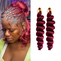 Extensions de cheveux synthétiques en spirale bouclée de 14 pouces, style bob soyeux, boucles françaises, coiffures bohèmes, tresses, queue de cheval, vague lâche, crochet en vrac