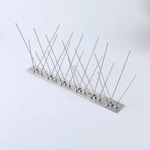 Pinchos antiaves para Control de plagas, accesorio respetuoso con el medio ambiente, extraíble, de acero inoxidable, 50cm, gran oferta