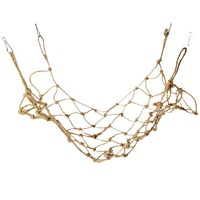 Filet d'escalade en jute pour perroquets et hamsters ; Jouet en jute pour oiseaux ; Hamac balançoire universel en filet d'escalade pour petits animaux et hamsters, fabriqué en Chine
