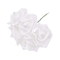 Rose artificielle en PE à paillettes faite à la main, longue durée, pour mariage, fête, Halloween, Noël, décoration de la maison