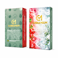 Boîte de présentation en carton rigide UV avec pelliculage mat, de haute qualité, personnalisée avec logo, pour cartouches doubles de 1 ml et 2 ml, ensemble d'emballage de saveurs