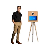 Photomaton à écran tactile capacitif de 15,6 pouces GT pour smartphones et appareils photo reflex numériques, idéal pour les mariages et les fêtes, livraison rapide