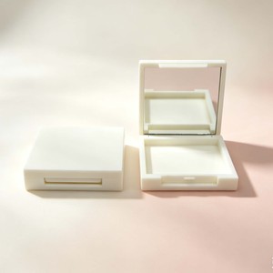 Boîtier compact carré vide pour poudre, transparent/noir/blanc, en plastique, pour palette de fards à paupières, emballage personnalisé pour blush en poudre - Product Image 4