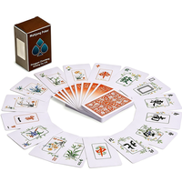 Cartes de poker imprimées Mahjong, écologiques, durables, en papier, personnalisables, à coins carrés, portables, multifonctionnelles, pour les soirées en famille