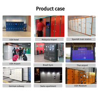 Casiers électroniques intelligents pour bagages, pour aéroports et gares ferroviaires, service 24h/24 et 7j/7, sécurisés, robustes et durables en acier