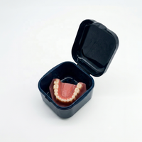 Boîte de rangement orthodontique haut de gamme en gros avec filtre, boîte de nettoyage pour prothèses dentaires, conteneur étanche pour appareil dentaire en voyage