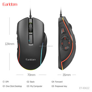 Ratón para Juegos con Cable Earldom RGB Macro, Programable, 6D, 10 Botones, Ratón para Deportes Electrónicos - Product Image 2