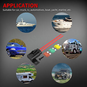 Portafusibles en Línea de Servicio Pesado de 12 V CC, Portafusibles de Cuchilla ATC/ATO Impermeable de 12 AWG con <span class=keywords><strong>Fusible</strong></span> en Línea de 20 <span class=keywords><strong>Amp</strong></span>, 30 <span class=keywords><strong>Amp</strong></span> y <span class=keywords><strong>40</strong></span> <span class=keywords><strong>Amp</strong></span> para Automóvil - Product Image 6