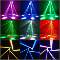 Offre du fabricant : Prix bas pour un projecteur LED à 6 bras avec commande vocale pour effets laser rouge et vert, idéal pour les bars et les discothèques, éclairage de scène.