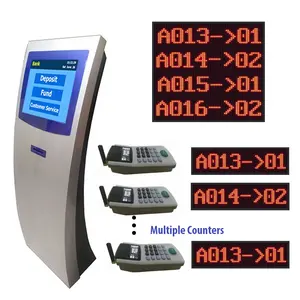 Banken/Kranken häuser/Konsulate Automatisches Ticket-Kiosk-Warteschlangen managements ystem Token Number Wait Machine