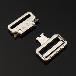 Boucle à dégagement latéral en alliage d'argent pour chaussures, sacs, vêtements – Accessoire de quincaillerie durable - Product Image 1