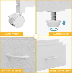 Cómoda de Almacenamiento <span class=keywords><strong>con</strong></span> 7 Cajones para Dormitorio Infantil, Color Blanco, <span class=keywords><strong>con</strong></span> Ganchos para Colgar Ropa - Product Image 5