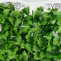 Tanaman Daun Ivy Buatan INUNION, Untaian Bunga Gantung, Daun Dekorasi Taman & Pernikahan, Tanaman & Tanaman Hijau Buatan