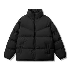 Chaqueta de Plumón de Ganso para Hombre, de Alta Calidad, Invierno, Moda, Personalizada, Brillante, Talla Grande, con Capucha, Negra - Product Image 5