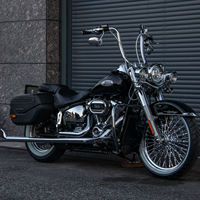 Nouvelles roues chromées robustes avant et arrière Hopero, style à rayons torsadés California, pour Heritage Slim Deluxe 2012 et modèles ultérieurs, garantie 1 an