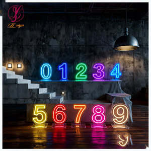 Lettere e Numeri LED Grandi da 2ft 3ft 4ft 0-9 A-Z, Insegna Luminosa RGB in Acrilico Personalizzabile per Feste - Product Image 3