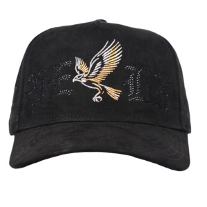 Tcap China <b>Black</b> Suede 5Panels Hat With Metal logo <b>Baseball</b> <b>Cap</b> - Product Image 1