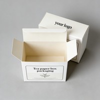Boîte en carton ivoire biodégradable pour sachets de thé, emballage de café instantané de haute qualité, boîte d'emballage pour thé aux fleurs la plus vendue