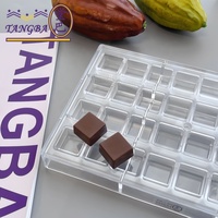 Tangba Quadratische Polycarbonat-Schokoladenform Quadratische Bonbon-Plastikform Anpassbare Kuchenwerkzeuge