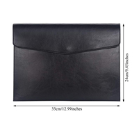 Porte-documents en cuir PU A4 Yinhui YH-LDH-010 personnalisé avec logo couleur, haute qualité, fermeture à pression, vente en gros